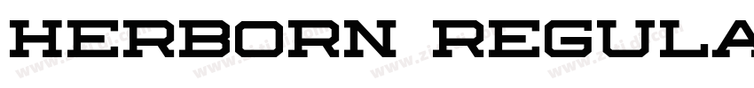 Herborn Regular字体转换